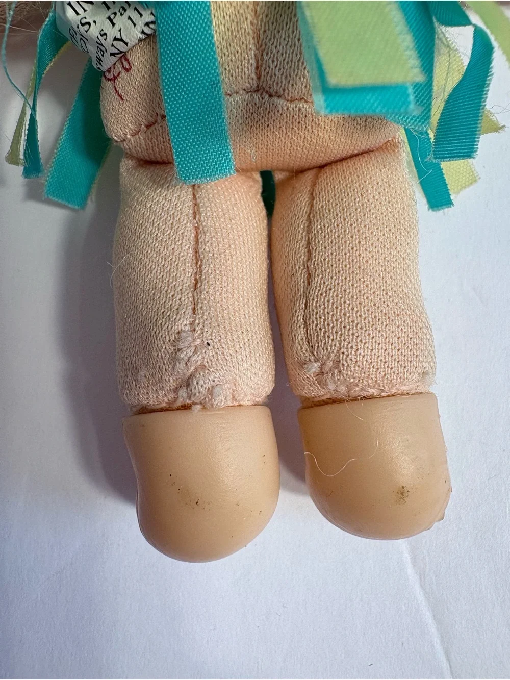 Vintage 1995 Mattel CPK Twin Dolls in Orange, Green & Denim-Style Outfits